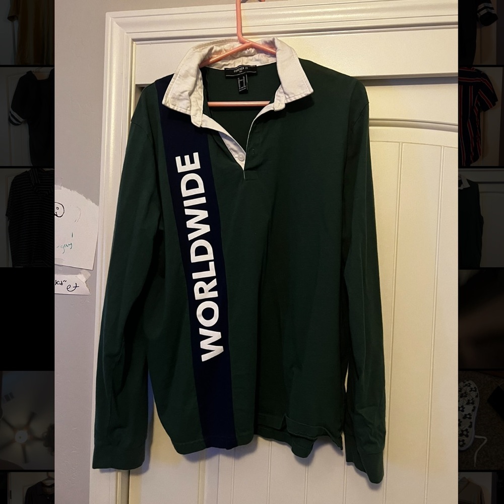 Forever 21 Polo long sleeve shirt for sale!